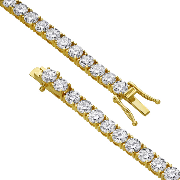 15Luv 10K Yellow Gold Lab Grown Diamond Tennis Bracelets - 14.3 Carats