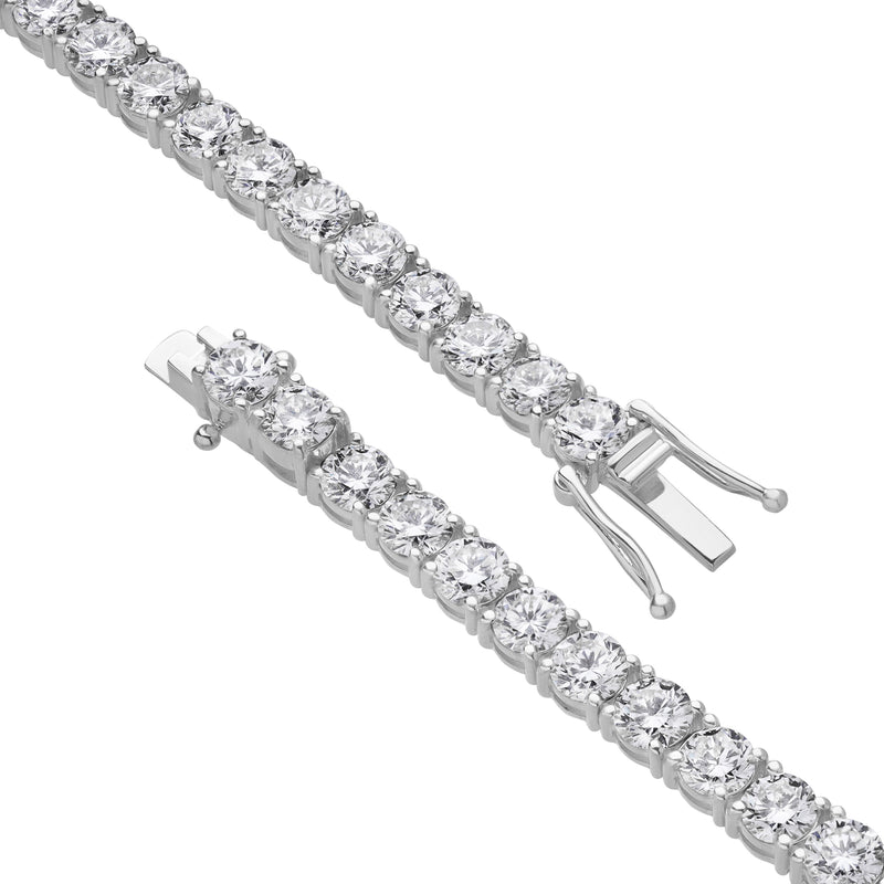 15Luv 10K White Gold Lab Grown Diamond Tennis Bracelets - 15.6 Carats