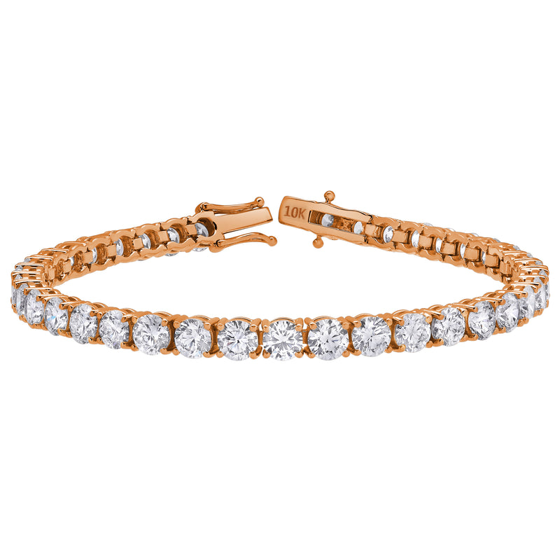 15Luv 10K Rose Gold Lab Grown Diamond Tennis Bracelets - 18.9 Carats