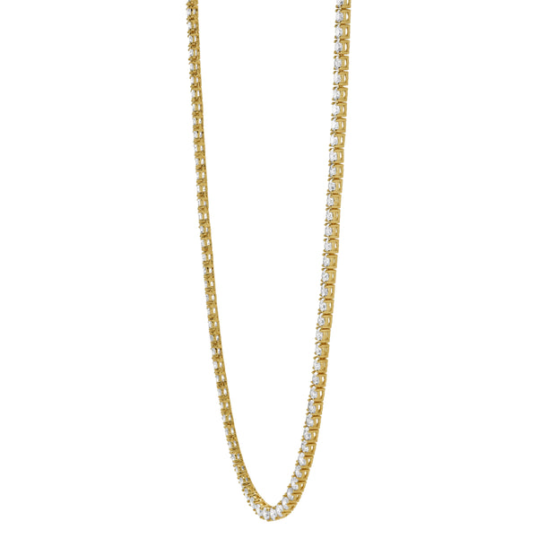 Nico 10K Yellow Gold Lab Grown Diamond Tennis Chain - 4.0mm