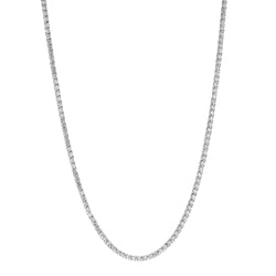 Clio 10K White Gold Lab Grown Diamond Tennis Chain - 2.3mm