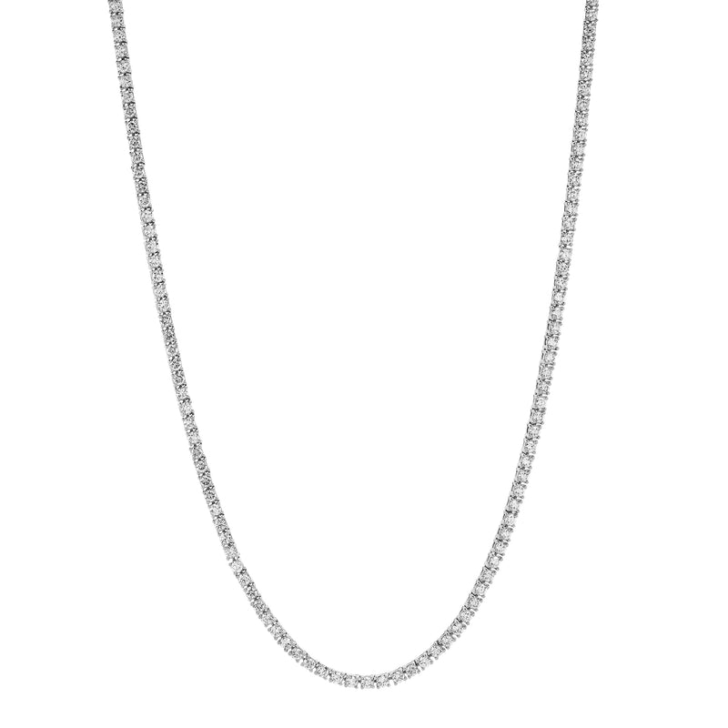 Clio 10K White Gold Lab Grown Diamond Tennis Chain - 2.3mm