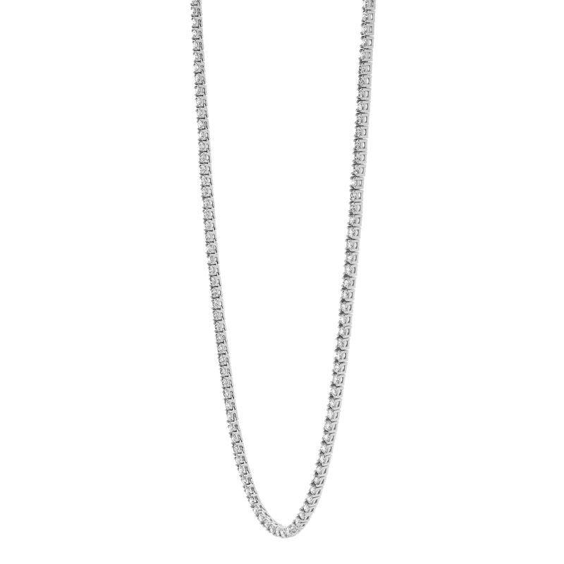 Clio 10K White Gold Lab Grown Diamond Tennis Chain - 2.3mm