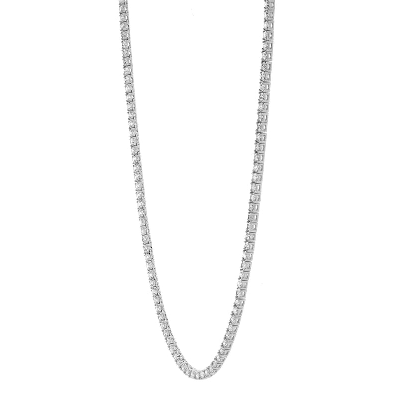 Zeno 10K White Gold Lab Grown Diamond Tennis Chain - 2.6mm