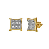 Intimidade 10K Yellow Gold Diamond Unisex Earrings - 0.29 Cts