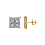 Intimidade 10K Yellow Gold Diamond Unisex Earrings - 0.29 Cts