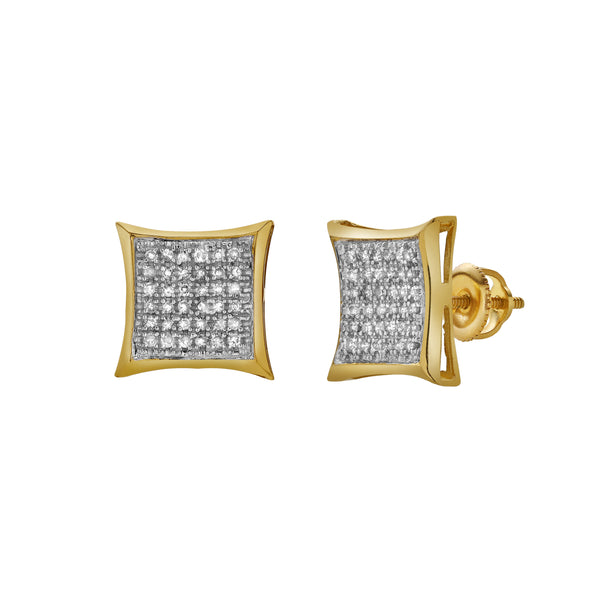 Despertar 10K Yellow Gold Diamond Unisex Earrings - 0.29 Cts