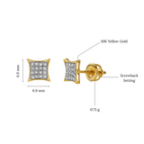 Imprevisto 10K Yellow Gold Diamond Unisex Earrings - 0.1 Cts