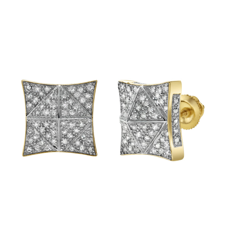 Illusionz Diamond 0.3 ct. tw. 10K Yellow Gold Earrings