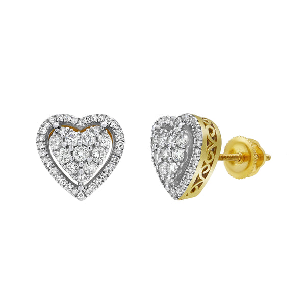Heartland Bling Diamond 0.62 ct. tw. 14K Yellow Gold Earrings