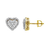 Heartland Bling Diamond 0.62 ct. tw. 14K Yellow Gold Earrings