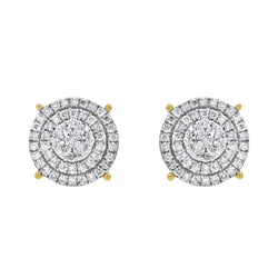 High Roller Diamond 1.02 ct. tw. 14K Yellow Gold Earrings