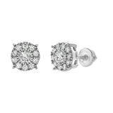 RShack 14K White Gold Diamond Stud Earrings - 0.78ct.
