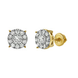 RShack 14K Yellow Gold Diamond Stud Earrings - 0.78ct.