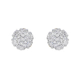 Contemporary Stud 14K Yellow Gold Diamond Earrings 0.93 ct. tw.