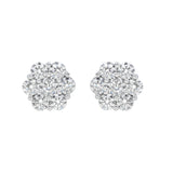 Swanky Cluster Stud 14K Yellow Gold Diamond Earrings 2.49 ct. tw.