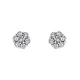 Micro Cluster Stud 10K Yellow Gold Diamond Earrings 0.05 ct. tw.