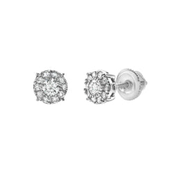 Blazers S Diamond 0.25 ct. tw. 14K White Gold Earrings