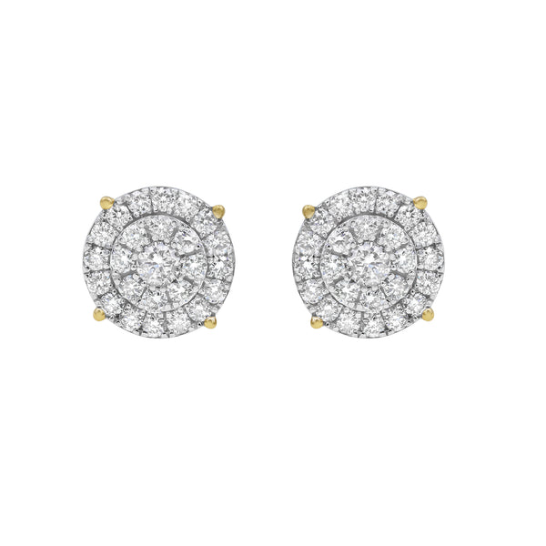 Circle Entwine 14K Yellow Gold Diamond Earrings 0.81 ct. tw.