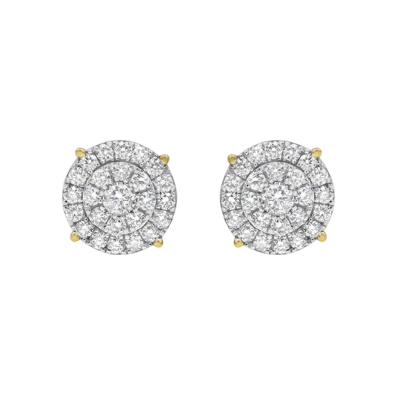 Circle Entwine 14K Yellow Gold Diamond Earrings 0.81 ct. tw.