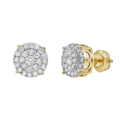 Circle Entwine 14K Yellow Gold Diamond Earrings 0.81 ct. tw.