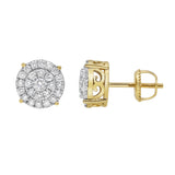 Circle Entwine 14K Yellow Gold Diamond Earrings 0.81 ct. tw.