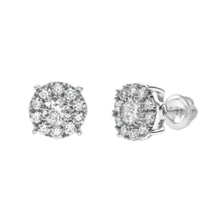 Blazers Prime Diamond 1.11 ct. tw. 14K White Gold Earrings