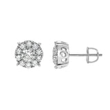 Blazers Prime 14K White Gold Diamond Stud Earrings - 1.11ct.