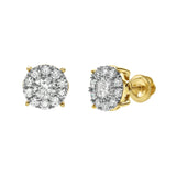 Blazers Prime 14K Yellow Gold Diamond Stud Earrings - 1.11ct.
