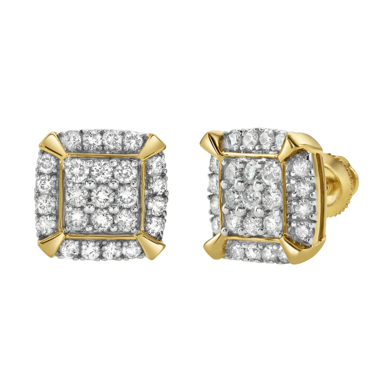 Cuffs Diamond 0.96 ct. tw. 14K Yellow Gold Earrings