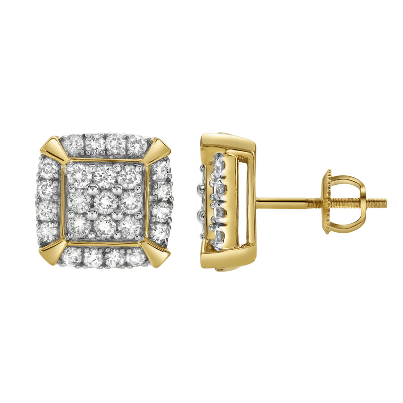 Cuffs Diamond 0.96 ct. tw. 14K Yellow Gold Earrings