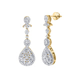 Ambery 14K Yellow Gold Diamond Drop Earrings - 1.00 CT