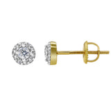 Flow Flare Diamond 0.26 ct. tw. 14K Yellow Gold Earrings