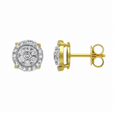 Radiant Helios Diamond 0.5 ct. tw. 14K Yellow Gold Earrings