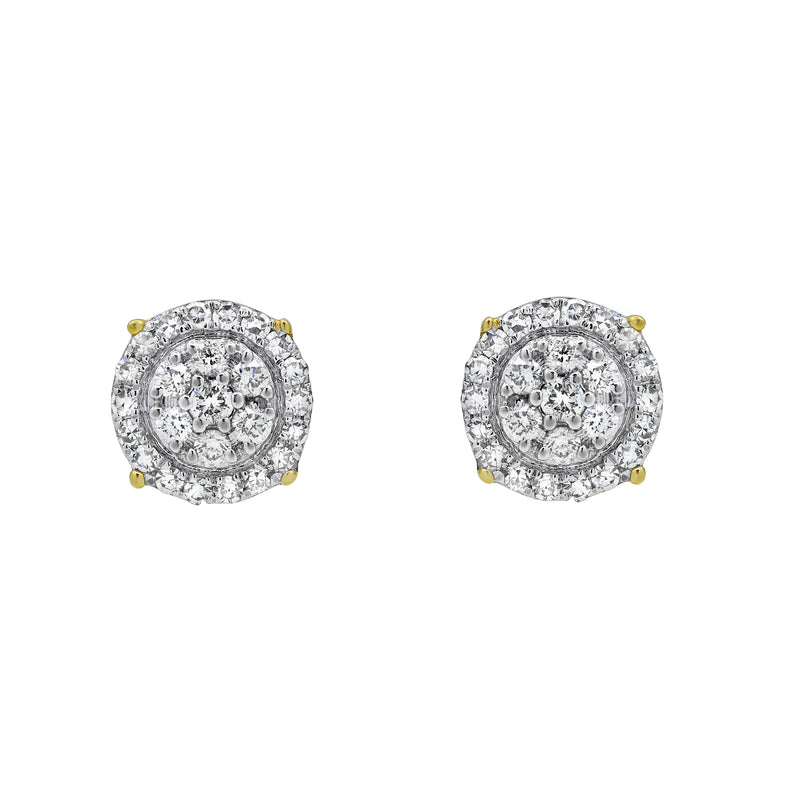 Radiant Helios Diamond 0.5 ct. tw. 14K Yellow Gold Earrings
