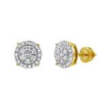 Radiant Helios Diamond 0.5 ct. tw. 14K Yellow Gold Earrings