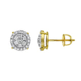 Radiant Helios Diamond 0.5 ct. tw. 14K Yellow Gold Earrings