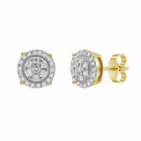 Radiant Helios Diamond 0.5 ct. tw. 14K Yellow Gold Earrings