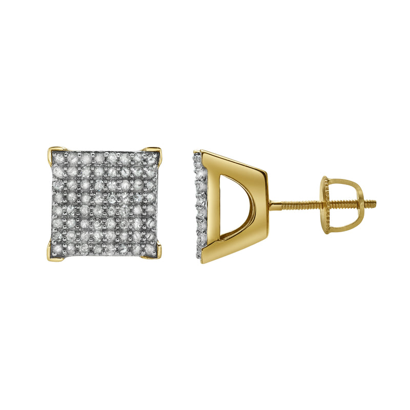 TrapH Diamond 0.49 ct. tw.10K Yellow Gold Earrings