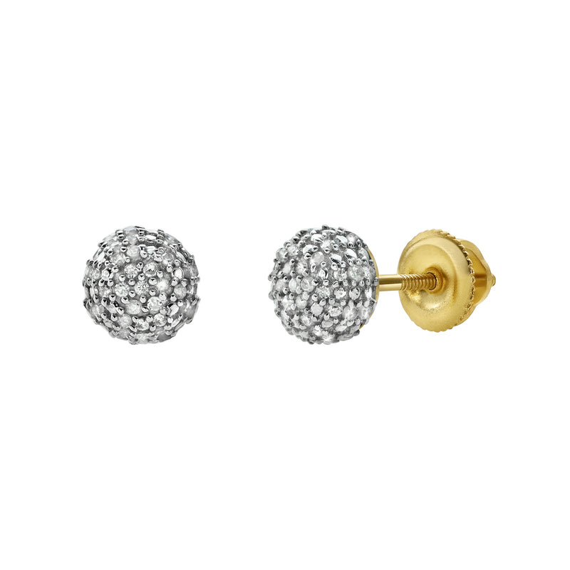 Orbius Diamond 0.2 ct. tw.10K Yellow Gold Earrings