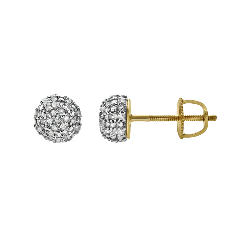 Orbius Diamond 0.2 ct. tw.10K Yellow Gold Earrings