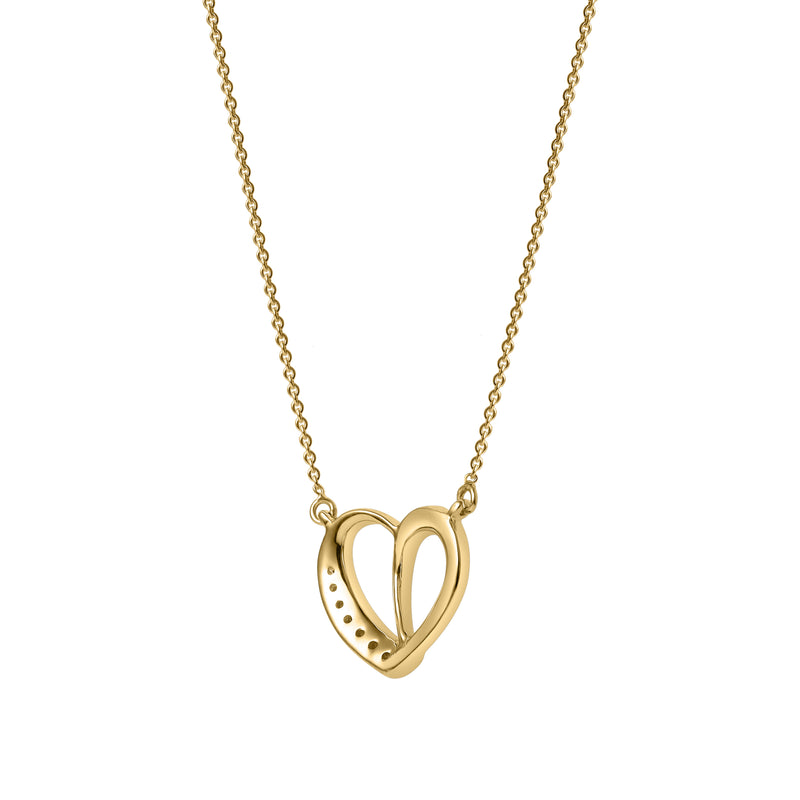 Mirella Love Diamond Necklace in 14K Yellow Gold