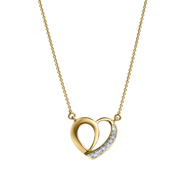 Mirella Love Diamond Necklace in 14K Yellow Gold