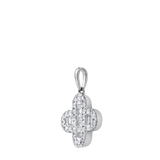 Alina Baguette & Round-Cut Diamond Clover Pendant in 14K White Gold – 0.5 CTW
