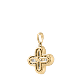 Alina Baguette & Round-Cut Diamond Clover Pendant with 14K Yellow Gold Chain – 0.7 CTW