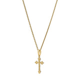 Lumina Cross Diamond Pendant in 14K Yellow Gold
