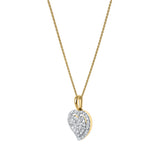 Maeve Diamond Pave Heart Pendant in 14K Yellow Gold