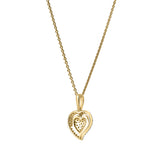 Maeve Diamond Pave Heart Pendant in 14K Yellow Gold