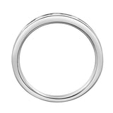 Amber 14K White Gold Round Diamond Studded Stackable Band Ring - 0.68cts