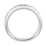 Helix 14K White Gold  Round Diamond Studded Band Ring - 1.04cts